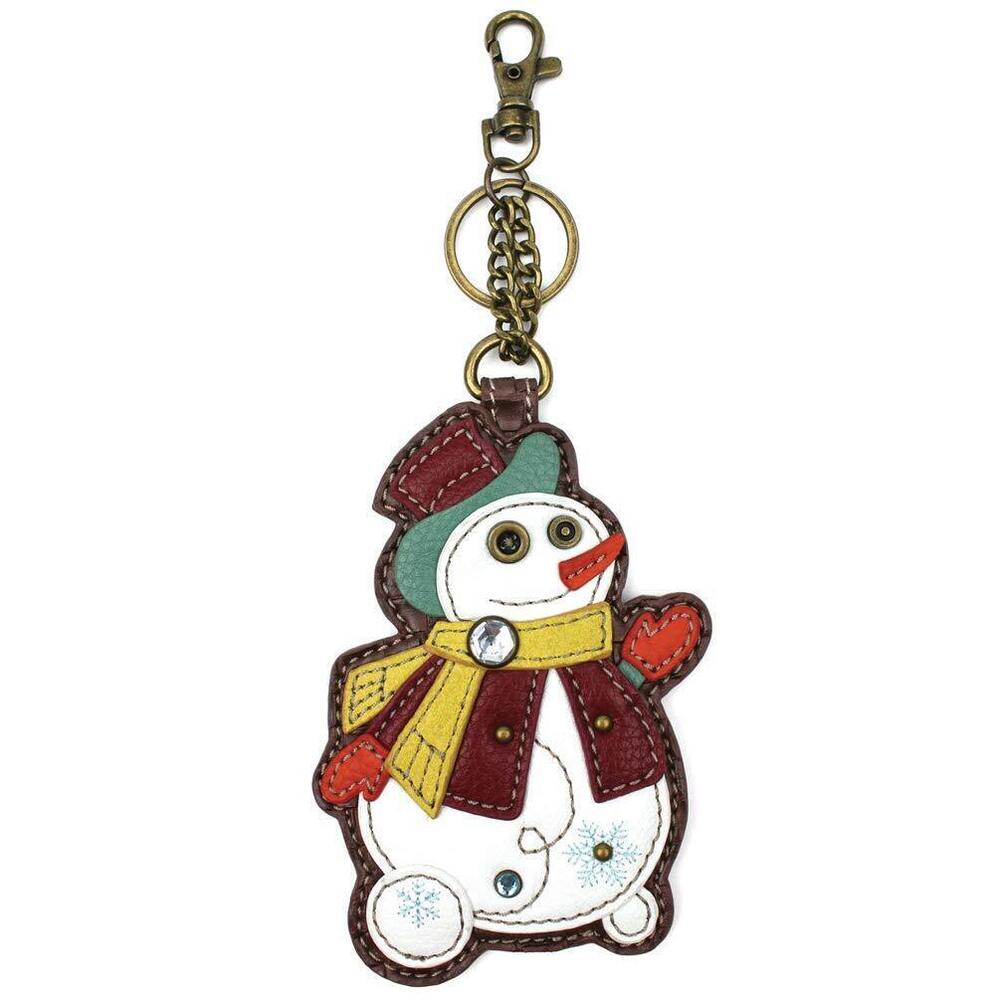 1555 Decorative Key Fob/Coin Purse Accessory Snowman